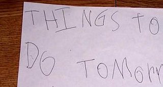Kid's To Do List